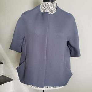 Cos Shortsleeve Zip Up Blazer